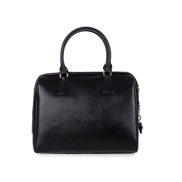 2013 PRADA Saffiano Leather Two Handle Bag 1844 in Black