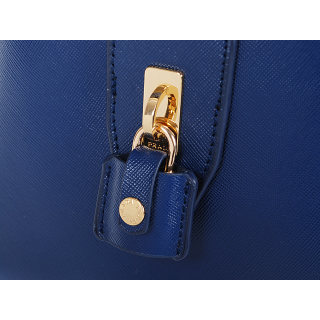 2013 PRADA Saffiano Leather Two Handle Bag 1844 in Royal blue