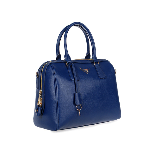 2013 PRADA Saffiano Leather Two Handle Bag 1844 in Royal blue