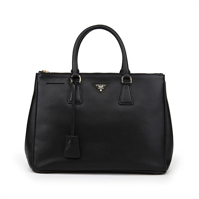 2013 Prada Classic Saffiano Tote Bag 1786 in Black