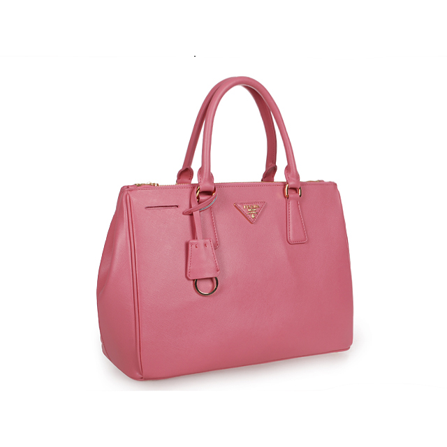 2013 Prada Classic Saffiano Tote Bag 1786 in Cherry pink