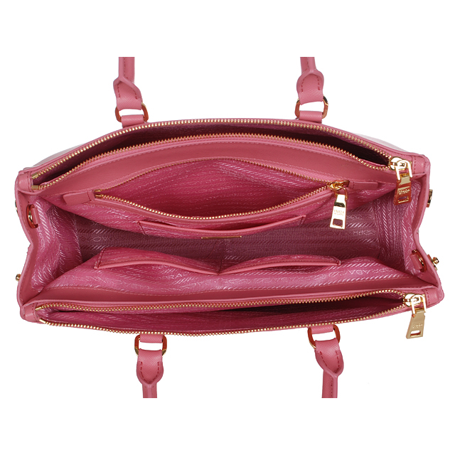 2013 Prada Classic Saffiano Tote Bag 1786 in Cherry pink