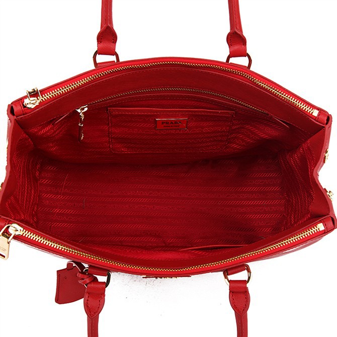 2013 Prada Classic Saffiano Tote Bag 1786 in Flame