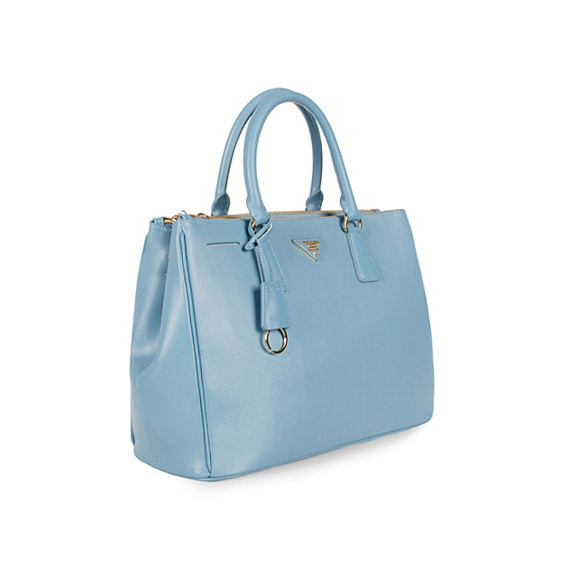 2013 Prada Classic Saffiano Tote Bag 1786 in Light blue