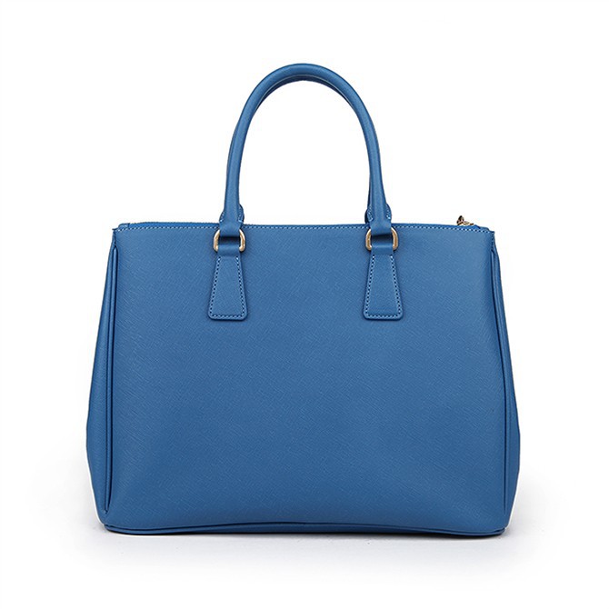 2013 Prada Classic Saffiano Tote Bag 1786 in Medium Blue