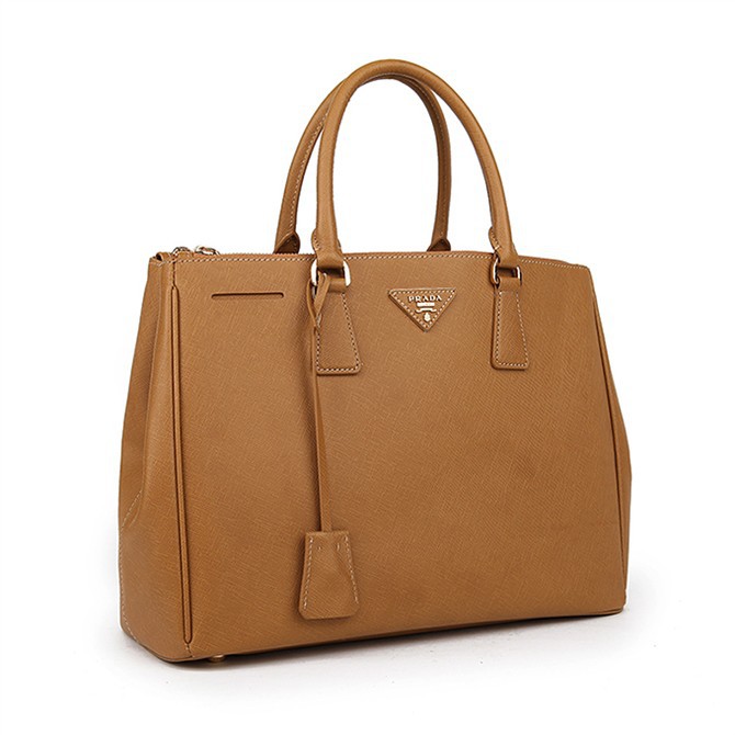 2013 Prada Classic Saffiano Tote Bag 1786 in Naturals