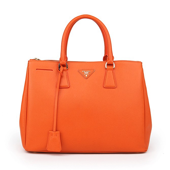 2013 Prada Classic Saffiano Tote Bag 1786 in Orange