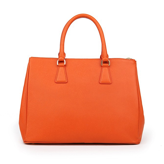 2013 Prada Classic Saffiano Tote Bag 1786 in Orange