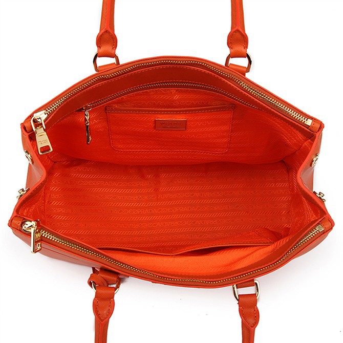 2013 Prada Classic Saffiano Tote Bag 1786 in Orange