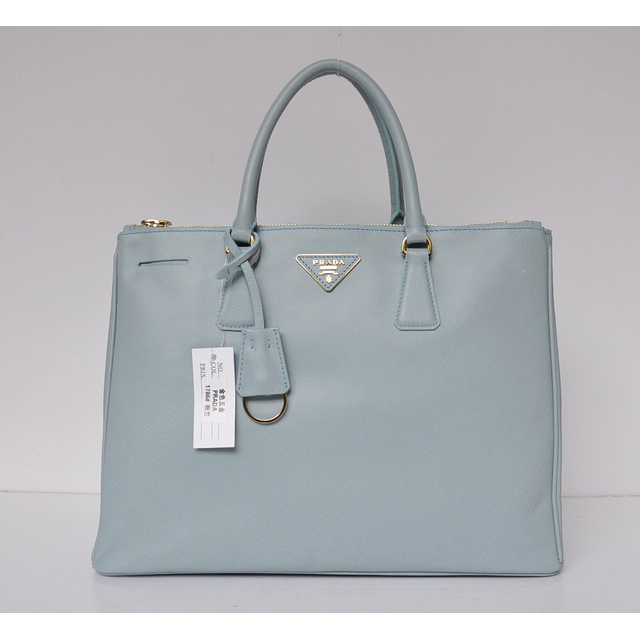 2013 Prada Classic Saffiano Tote Bag 1786 in Powderblue