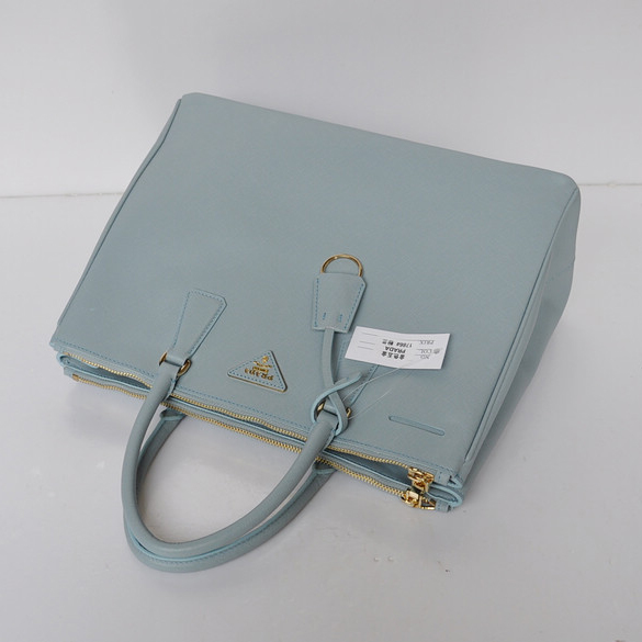 2013 Prada Classic Saffiano Tote Bag 1786 in Powderblue