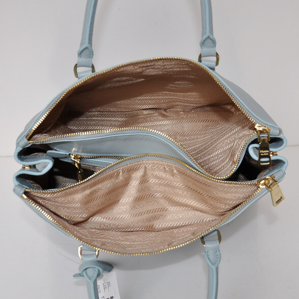 2013 Prada Classic Saffiano Tote Bag 1786 in Powderblue