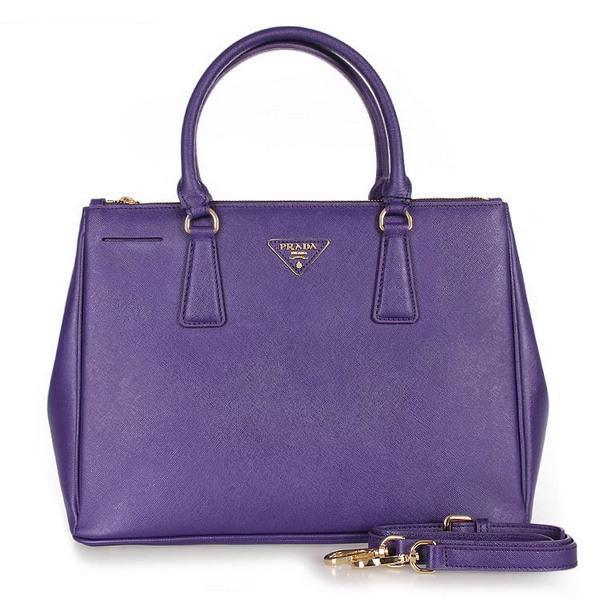 2013 Prada Classic Saffiano Tote Bag 1786 in Purple