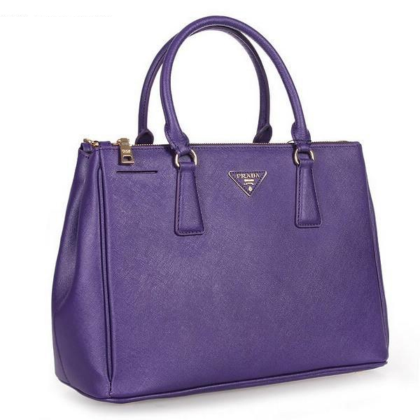 2013 Prada Classic Saffiano Tote Bag 1786 in Purple