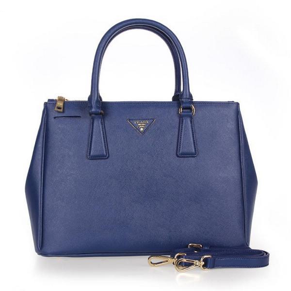 2013 Prada Classic Saffiano Tote Bag 1786 in Royal blue