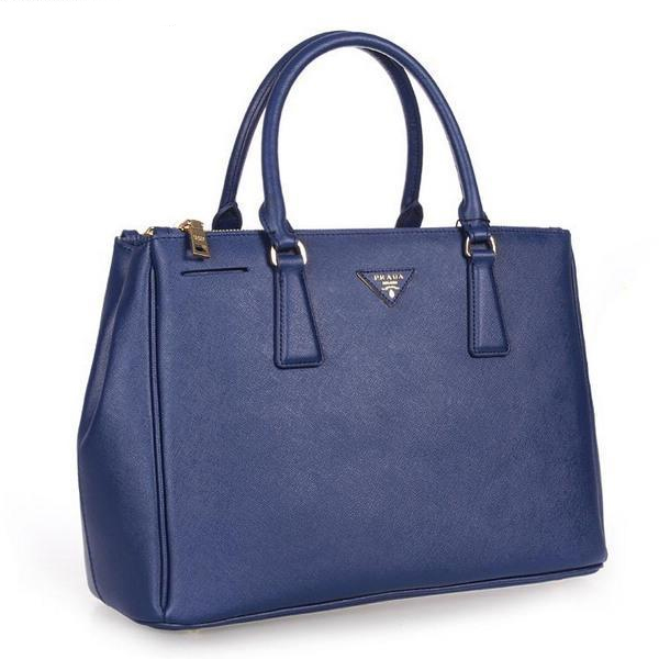 2013 Prada Classic Saffiano Tote Bag 1786 in Royal blue