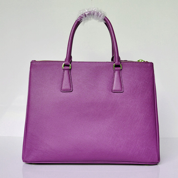 2013 Prada Classic Saffiano Tote Bag 1786 in Violet