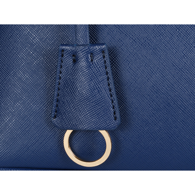 2013 Prada Saffiano Leather 25CM Two Handle Bag 0813 in Royal blue