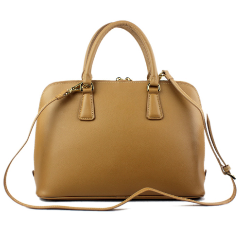 2013 Prada Saffiano Leather 33CM Two Handle Bag 0812 in Apricot