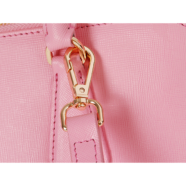 2013 Prada Saffiano Leather 33CM Two Handle Bag 0812 in Pink