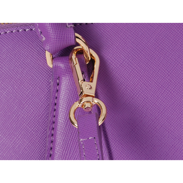 2013 Prada Saffiano Leather 33CM Two Handle Bag 0812 in Purple