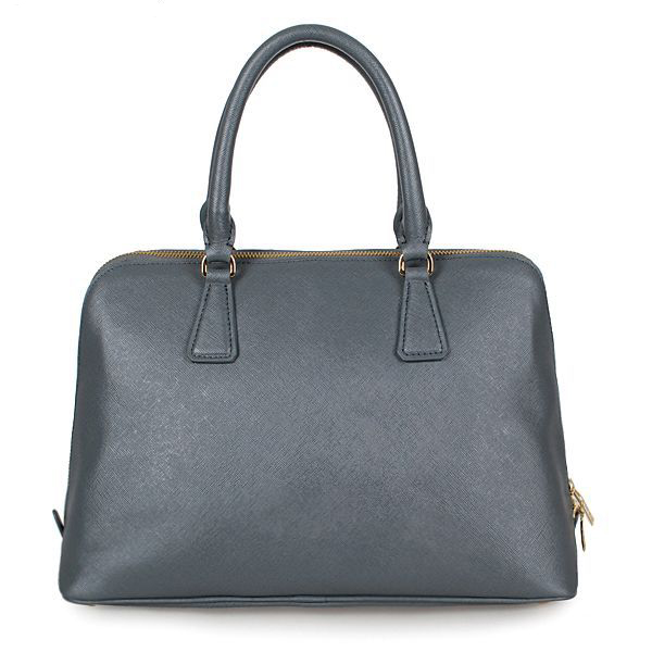 2013 Prada Saffiano Leather 33CM Two Handle Bag 0837 in Gray