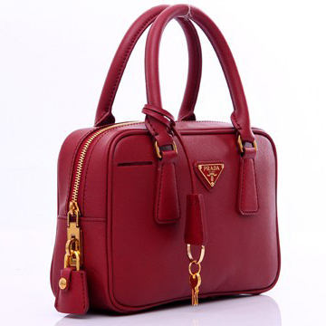 2013 Prada Saffiano Leather Bag BN1113 in Claret