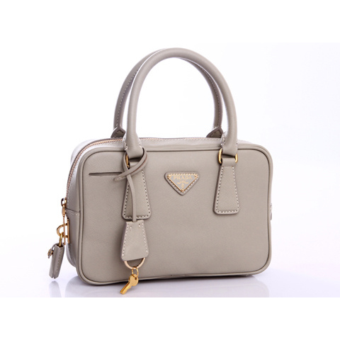 2013 Prada Saffiano Leather Bag BN1113 in Light gray