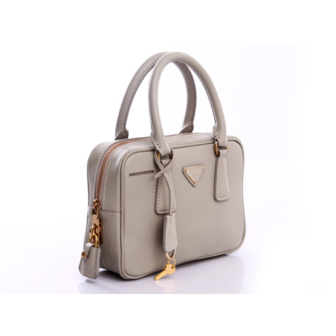 2013 Prada Saffiano Leather Bag BN1113 in Light gray