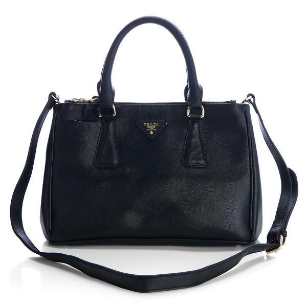 2013 Prada Saffiano Leather Tote Bag 1801 in Black