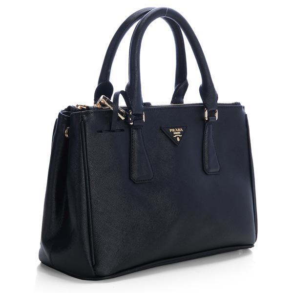 2013 Prada Saffiano Leather Tote Bag 1801 in Black