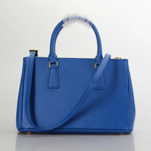 2013 Prada Saffiano Leather Tote Bag 1801 in Blue