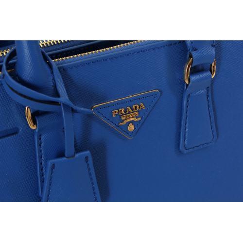 2013 Prada Saffiano Leather Tote Bag 1801 in Blue