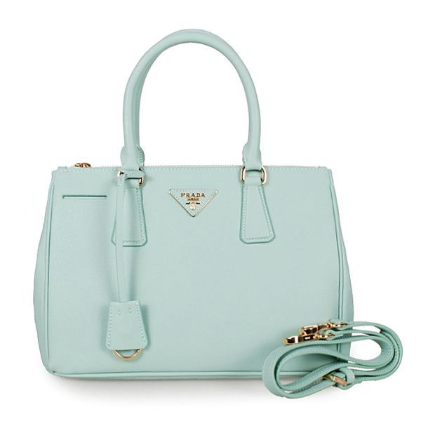 2013 Prada Saffiano Leather Tote Bag 1801 in Light green