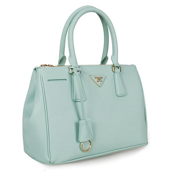 2013 Prada Saffiano Leather Tote Bag 1801 in Light green