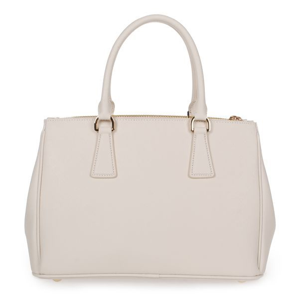 2013 Prada Saffiano Leather Tote Bag 1801 in Off White