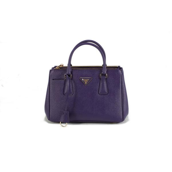 2013 Prada Saffiano Leather Tote Bag 1801 in Purple