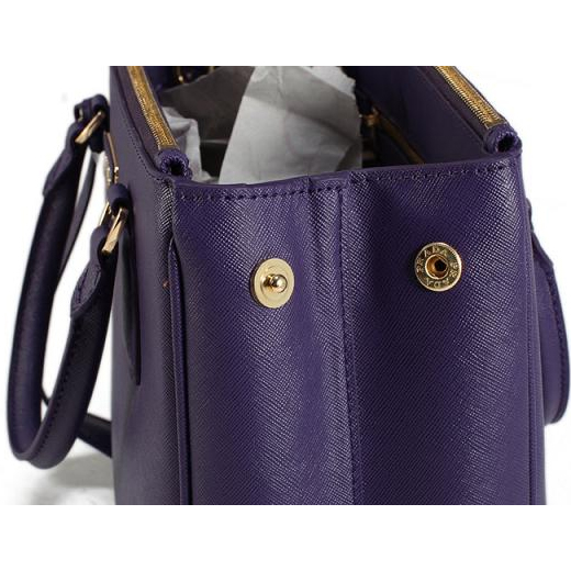 2013 Prada Saffiano Leather Tote Bag 1801 in Purple