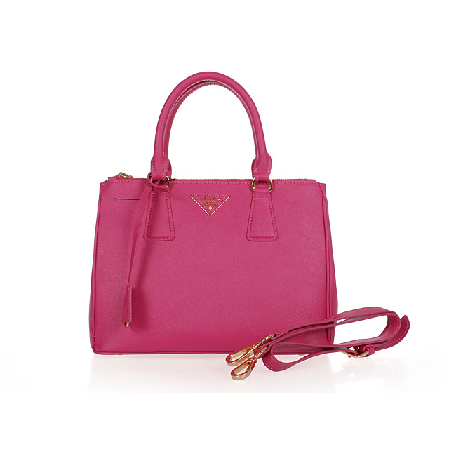 2013 Prada Saffiano Leather Tote Bag 1801 in Rose Red