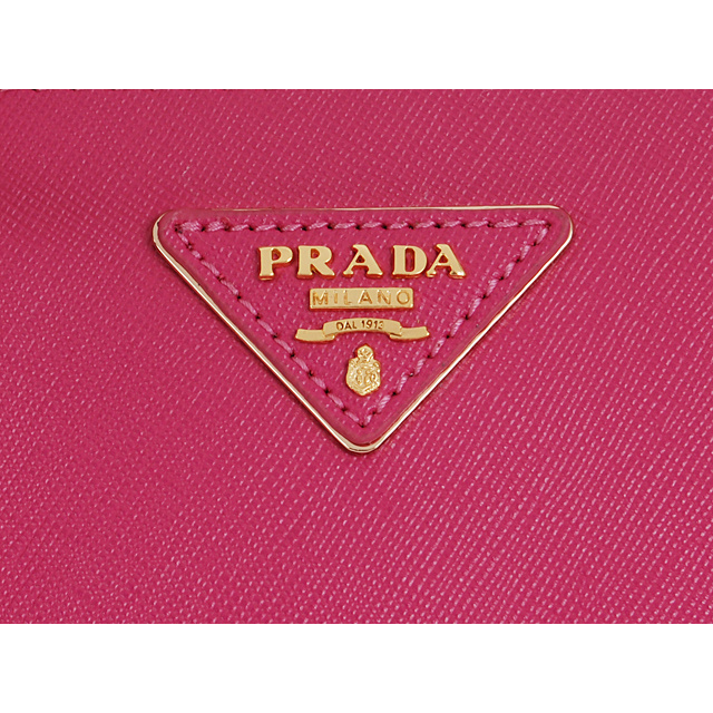 2013 Prada Saffiano Leather Tote Bag 1801 in Rose Red