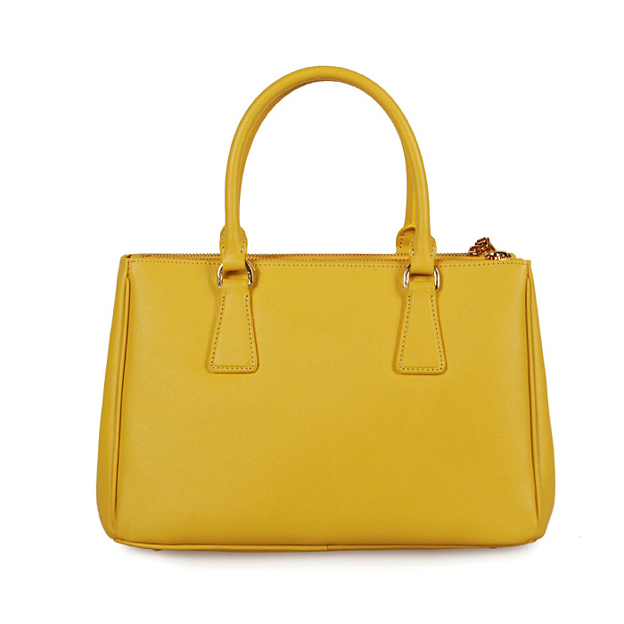 2013 Prada Saffiano Leather Tote Bag 1801 in Yellow