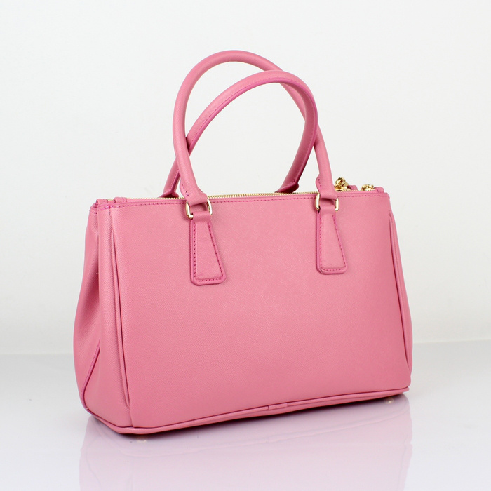 2013 Prada Saffiano Leather Tote Bag 1801 in cherry pink