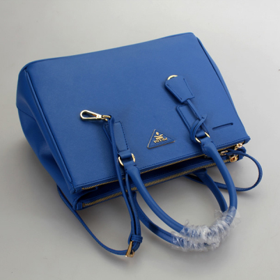 2013 Prada Saffiano Leather Tote Bag 2274 in Blue