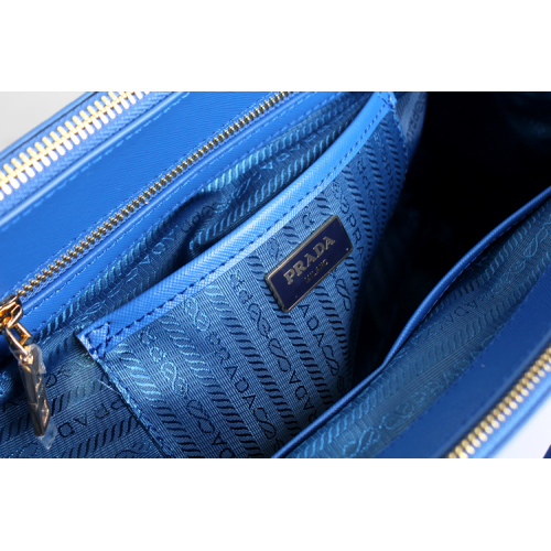 2013 Prada Saffiano Leather Tote Bag 2274 in Blue