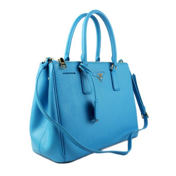 2013 Prada Saffiano Leather Tote Bag 2274 in Brilliant Blue