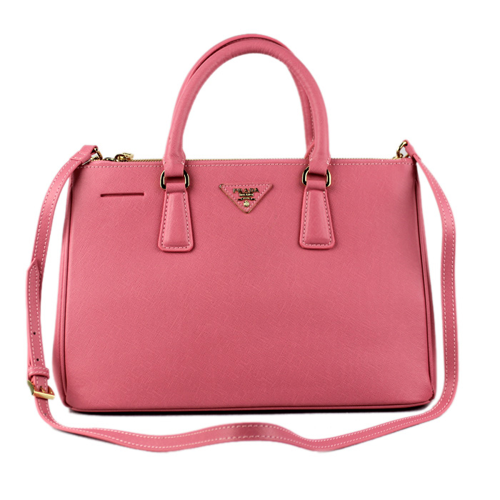 2013 Prada Saffiano Leather Tote Bag 2274 in Cherry pink