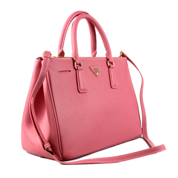 2013 Prada Saffiano Leather Tote Bag 2274 in Cherry pink