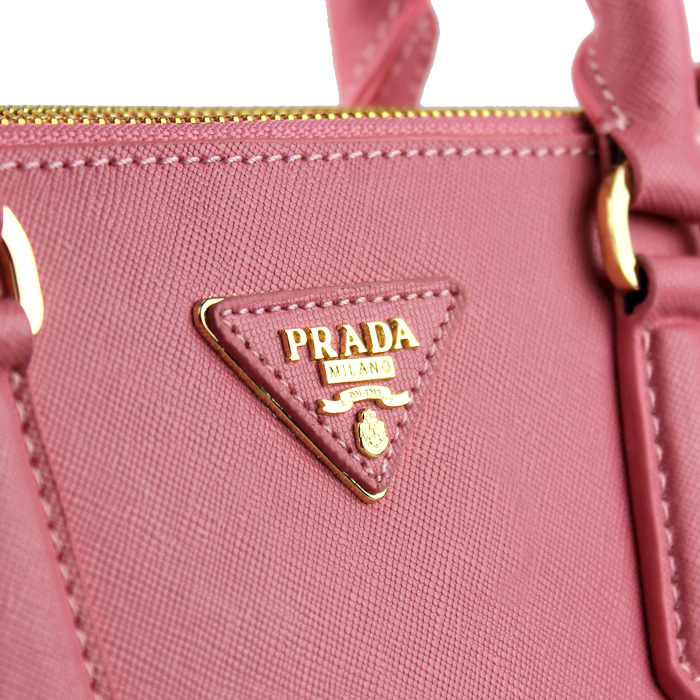 2013 Prada Saffiano Leather Tote Bag 2274 in Cherry pink