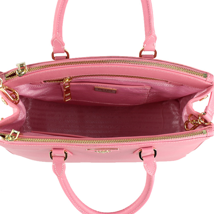 2013 Prada Saffiano Leather Tote Bag 2274 in Cherry pink