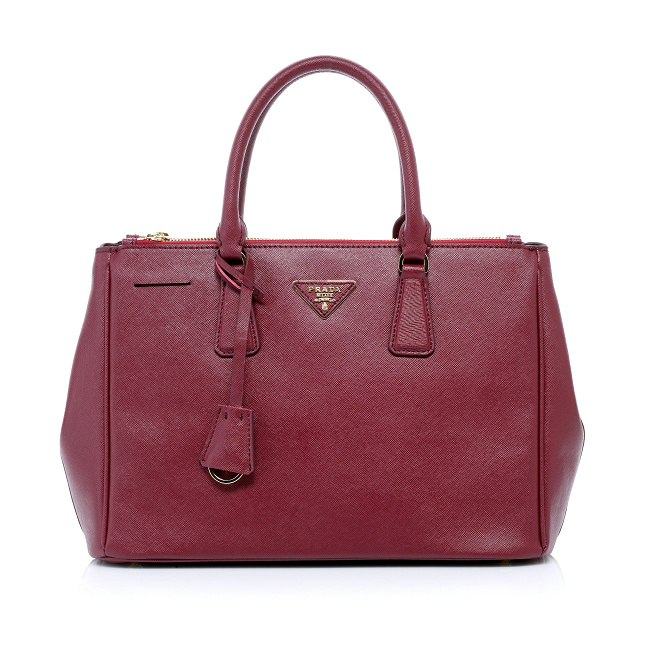 2013 Prada Saffiano Leather Tote Bag 2274 in Claret